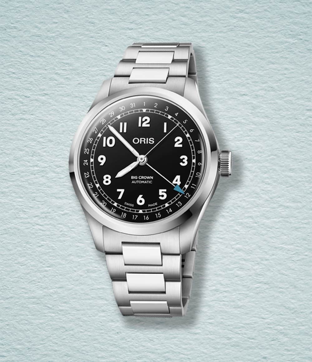 Oris Watch Black Big Crown Pointer Date 40mm