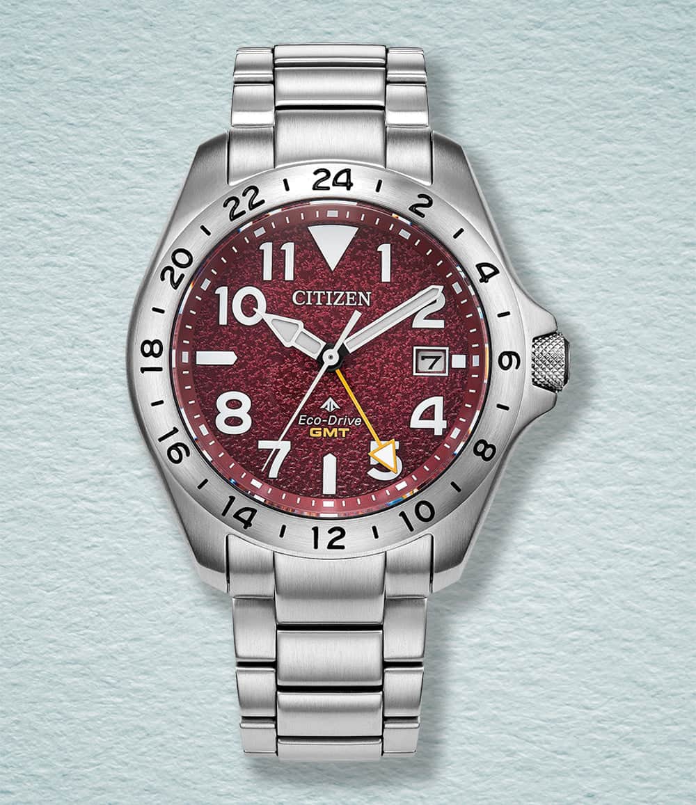Citizen Watch Red Citizen Promaster Land GMT 39mm Watch Collection