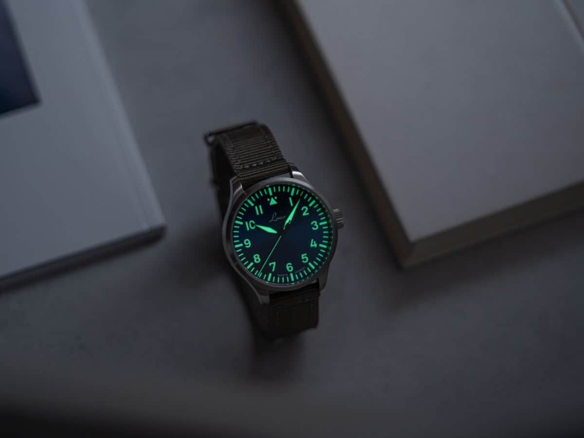 Watch Gang Watch Augsburg Blaue Stunde 42 nylon bracelet | Blue Dial