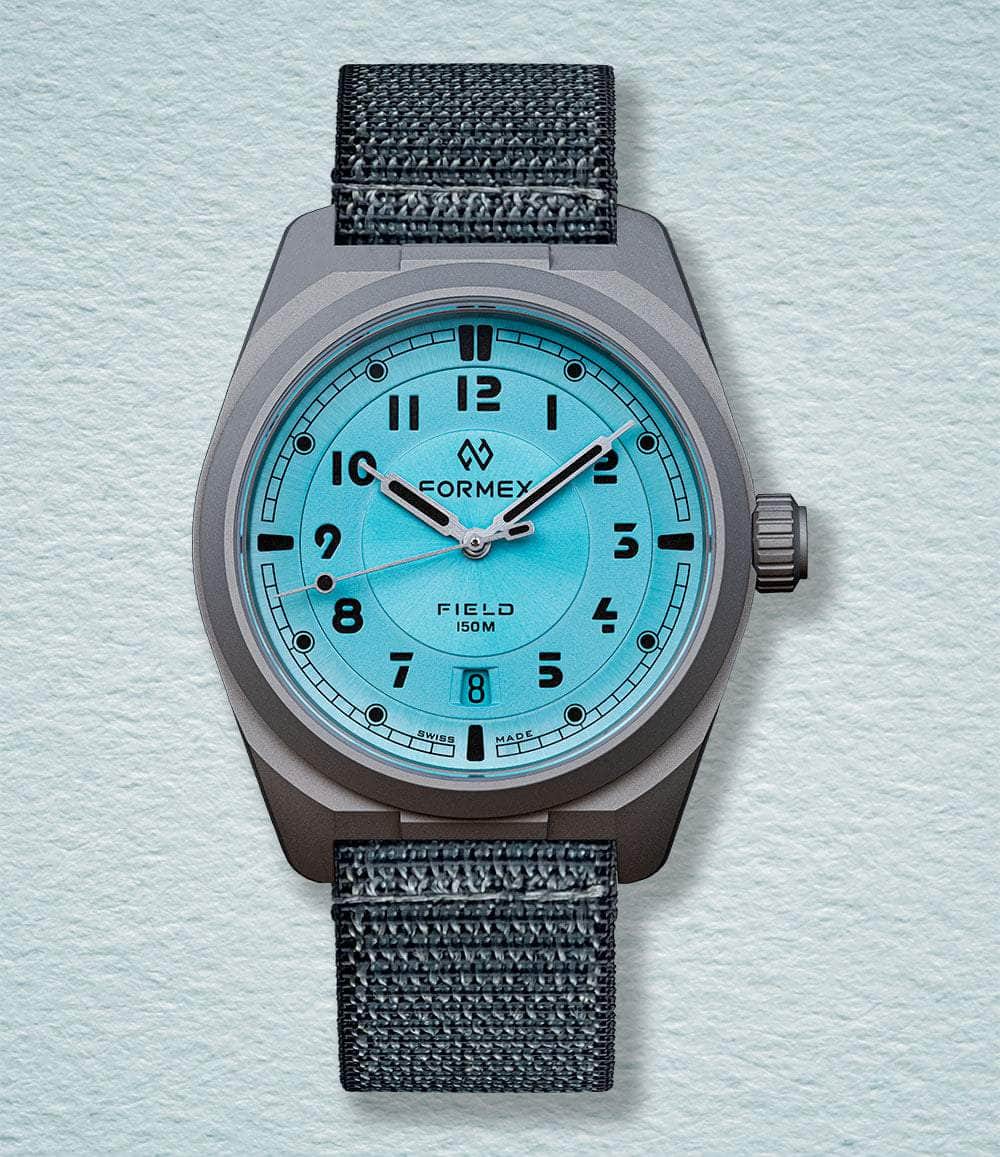 Formex Watch Ice Blue (Preorder) / Blue Nylon-Velcro Field Automatic 40mm Gen 2 (Preorder)