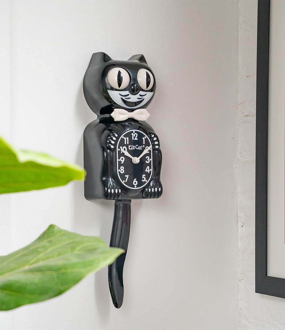 California Clock Company Clock Black Kit-Cat Klock