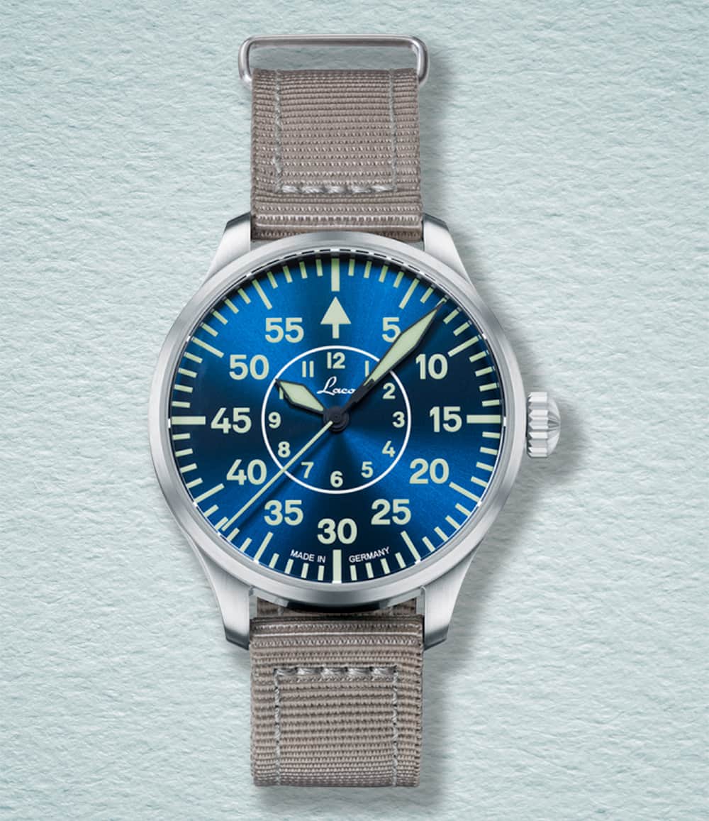 Laco Watch Aachen Blaue Stunde 39mm | Blue Dial