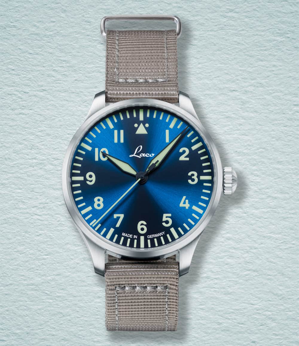 Laco Watch Augsburg Blaue Stunde 39 | Blue Dial
