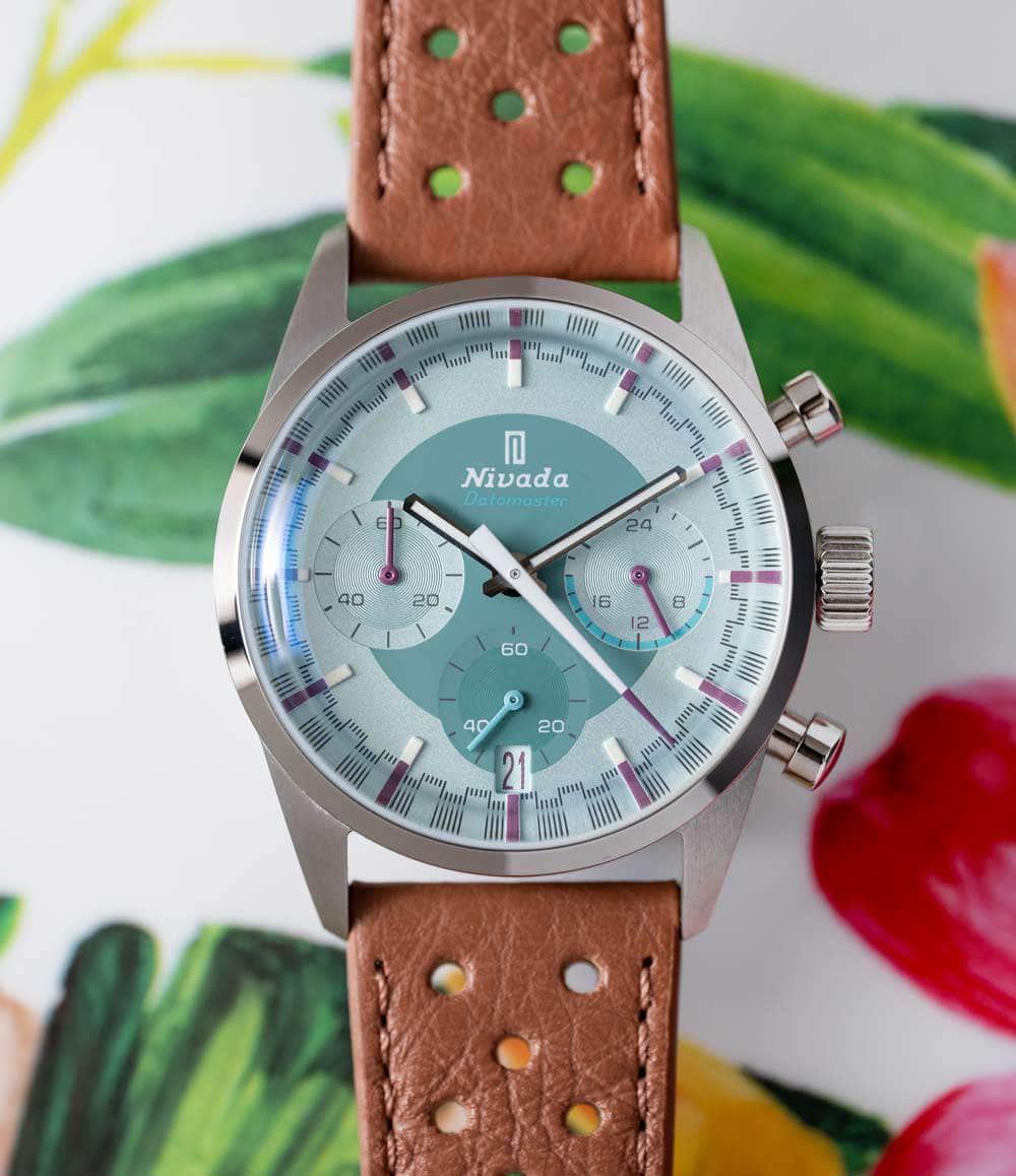 Worn & Wound Watch Green (pre-order) Nivada Grenchen x Worn & Wound Datomaster VK63 V3
