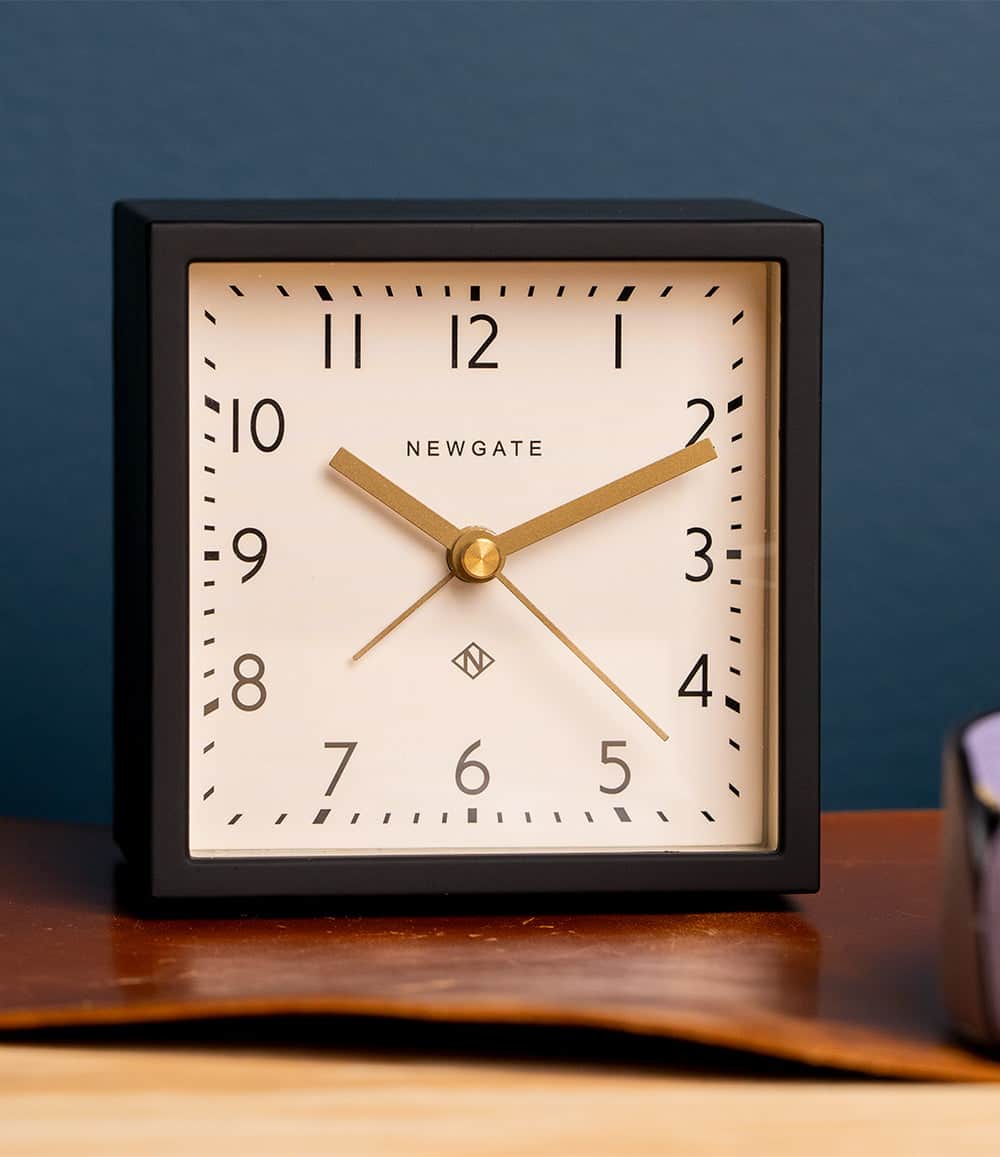 Newgate Clock White Newgate Equinox Alarm Clock