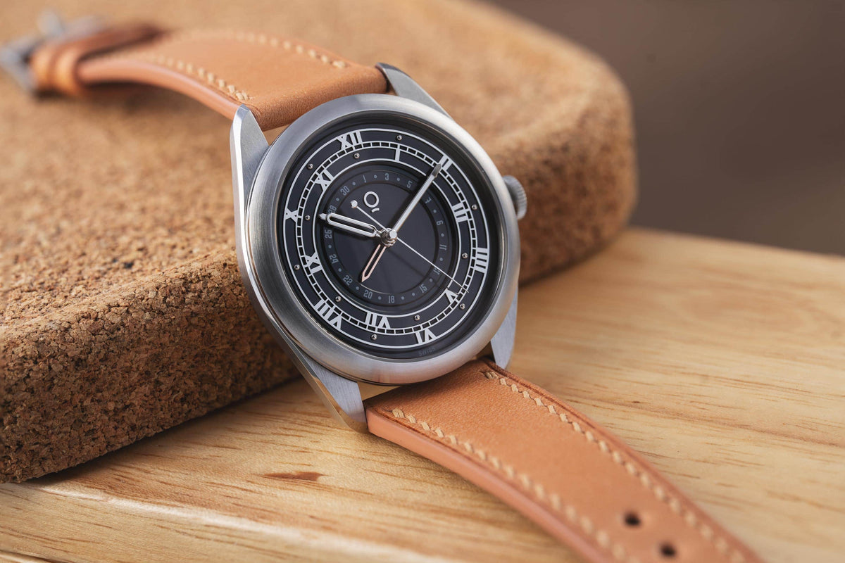 OraOrea Watch Coriolis Pointer Date - Rhodium Black