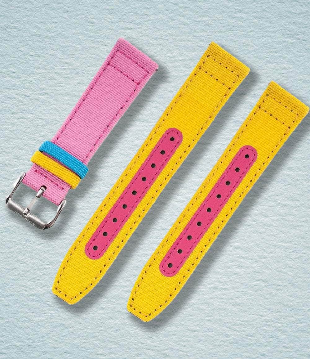 Worn & Wound Strap RTCC Strap / 18mm Ride to Conquer Cancer x StrapHabit 2025 Premium Sailcloth Watch Straps