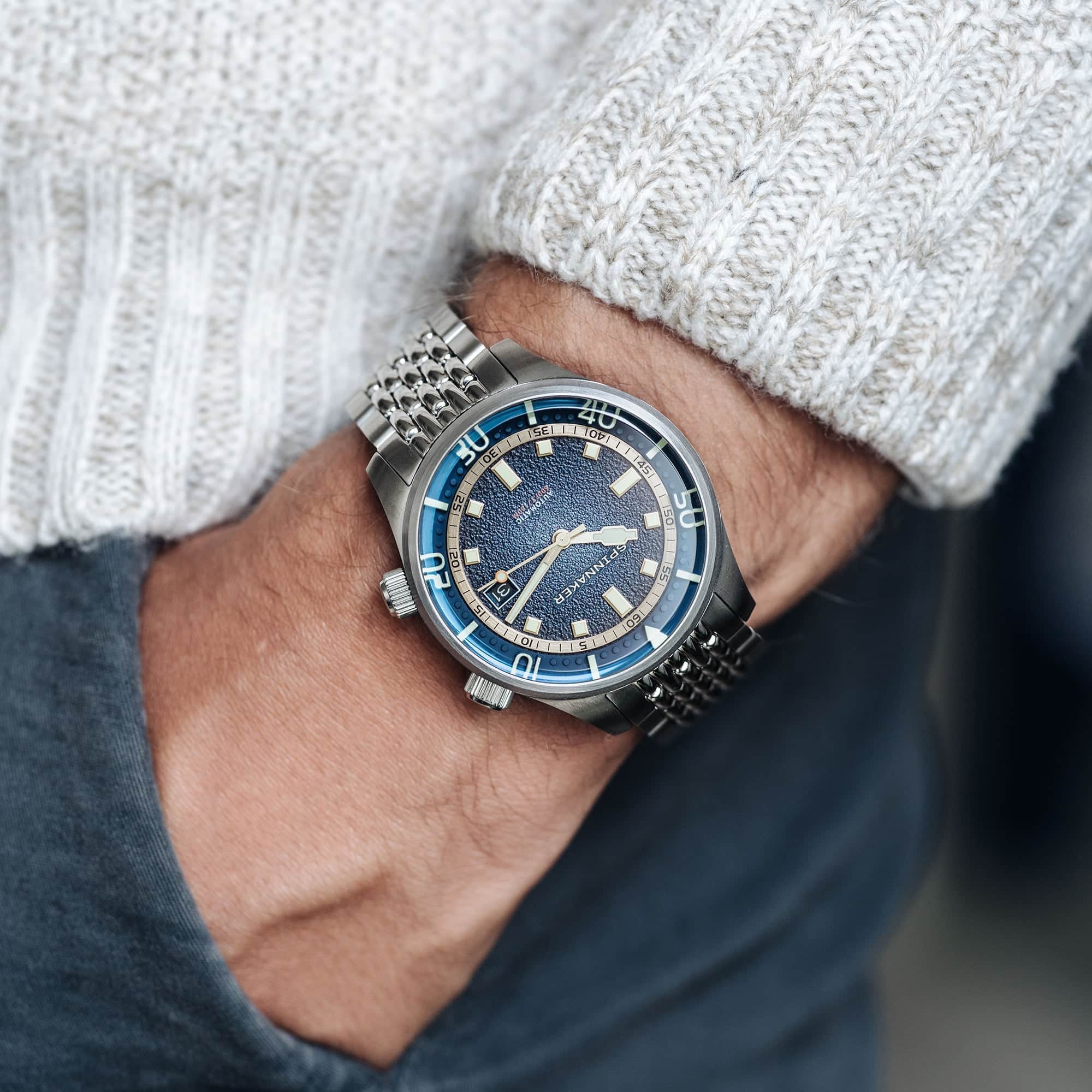 Spinnaker Watch Spinnaker Bradner Automatic Pacific Blue Watch