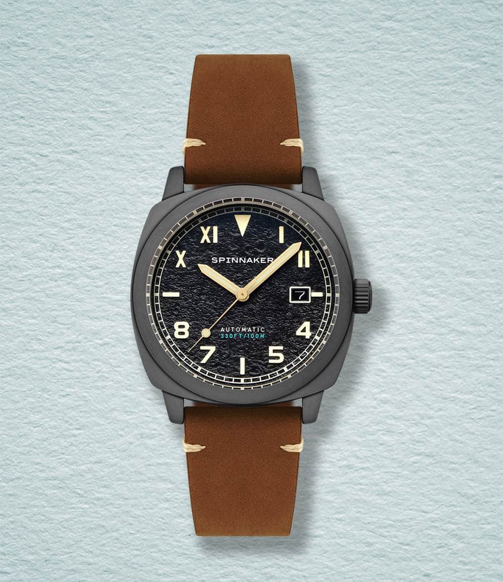 Spinnaker Watch Volcanic Black Hull California Automatic