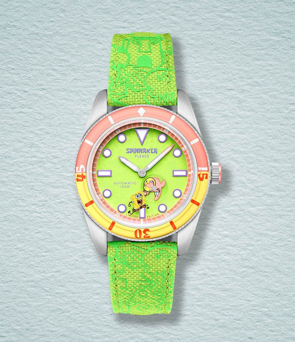 Spinnaker Watch Patrick Green Fleuss Automatic — SpongeBob SquarePants Shell Mates Limited Edition