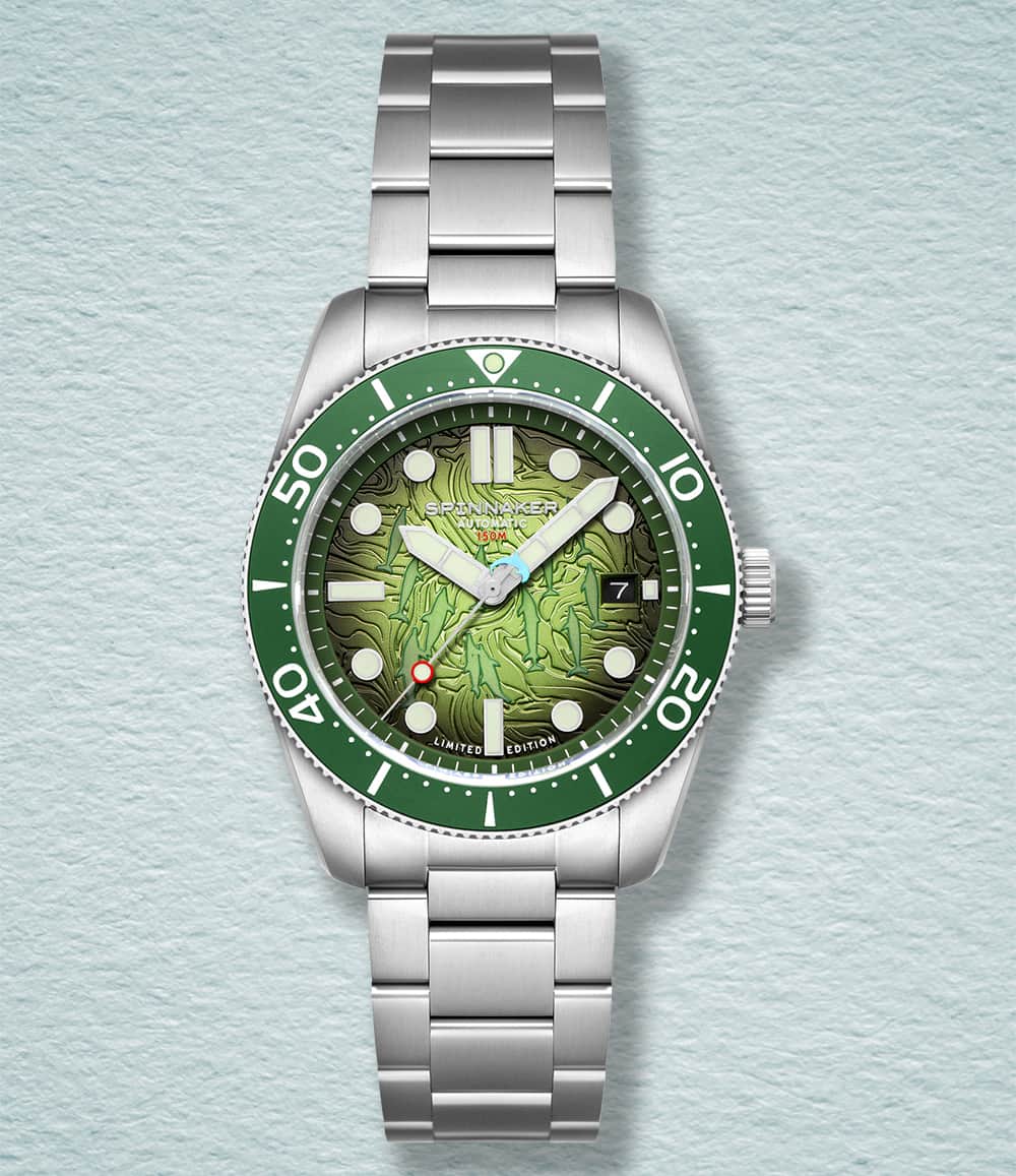 Spinnaker Watch Dolphin Cave Croft Mid-Size Automatic Dolphin Project Limited Edition