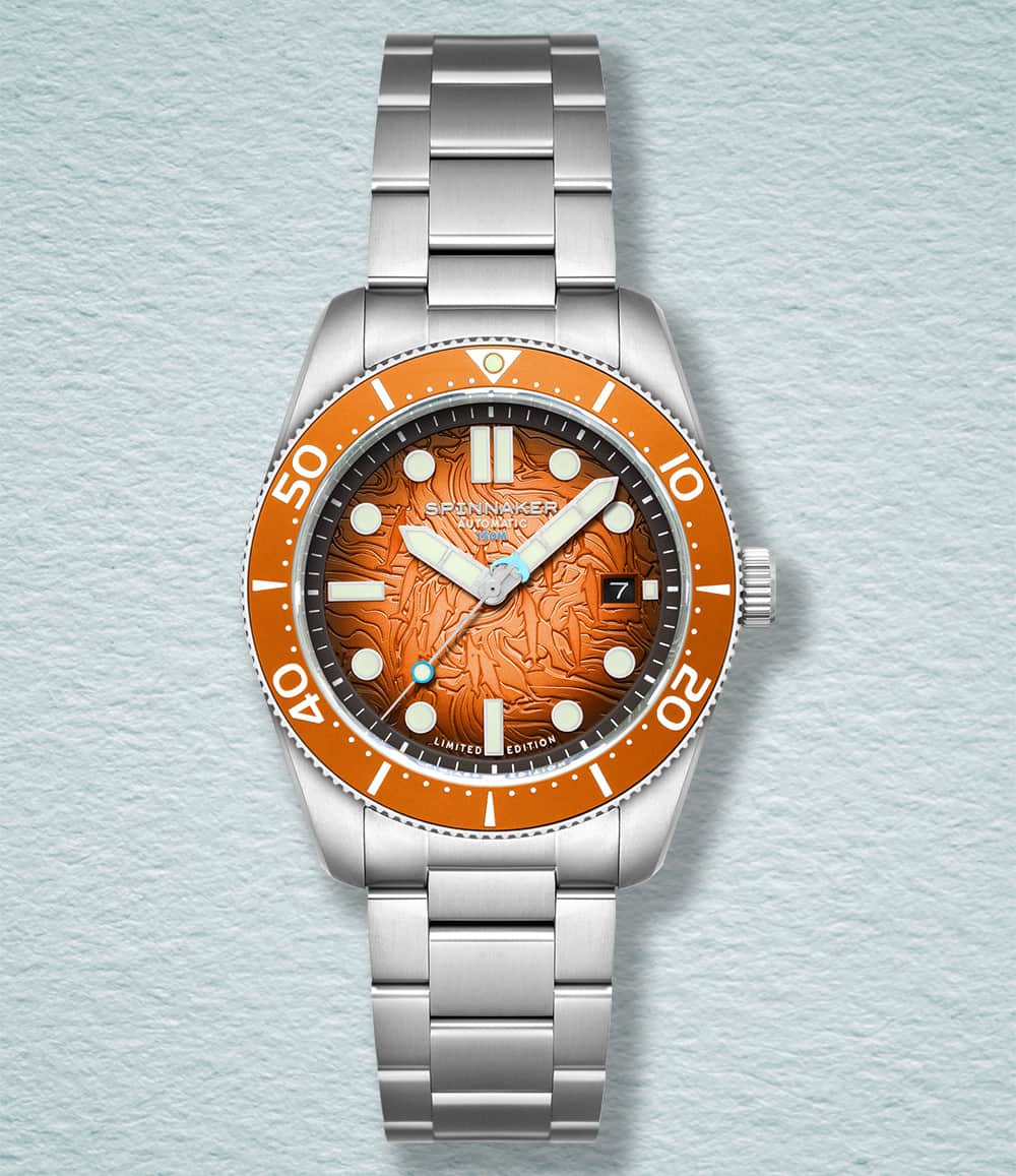 Spinnaker Watch Sunrise Splash Croft Mid-Size Automatic Dolphin Project Limited Edition