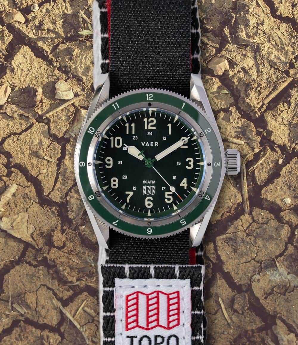 Vaer Watch Vaer x Topo Designs x Worn & Wound Solar Hiker