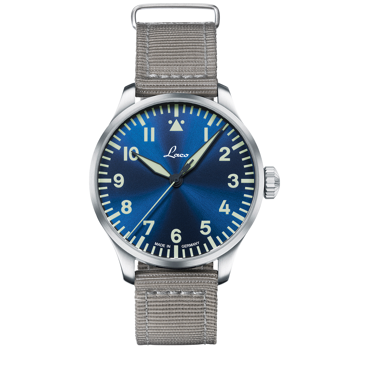 Watch Gang Watch Augsburg Blaue Stunde 42 nylon bracelet | Blue Dial