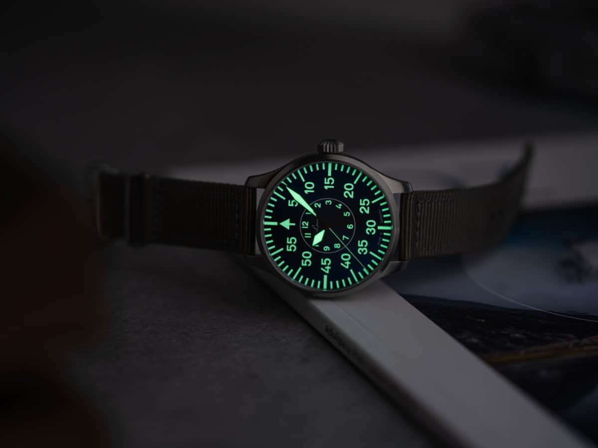 Watch Gang Watch Aachen Blaue Stunde 39 nylon bracelet | Blue Dial