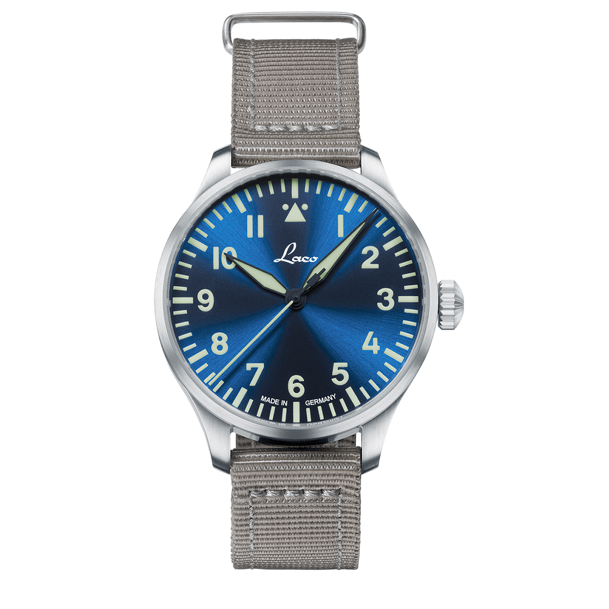 Watch Gang Watch Augsburg Blaue Stunde 39 nylon bracelet | Blue Dial