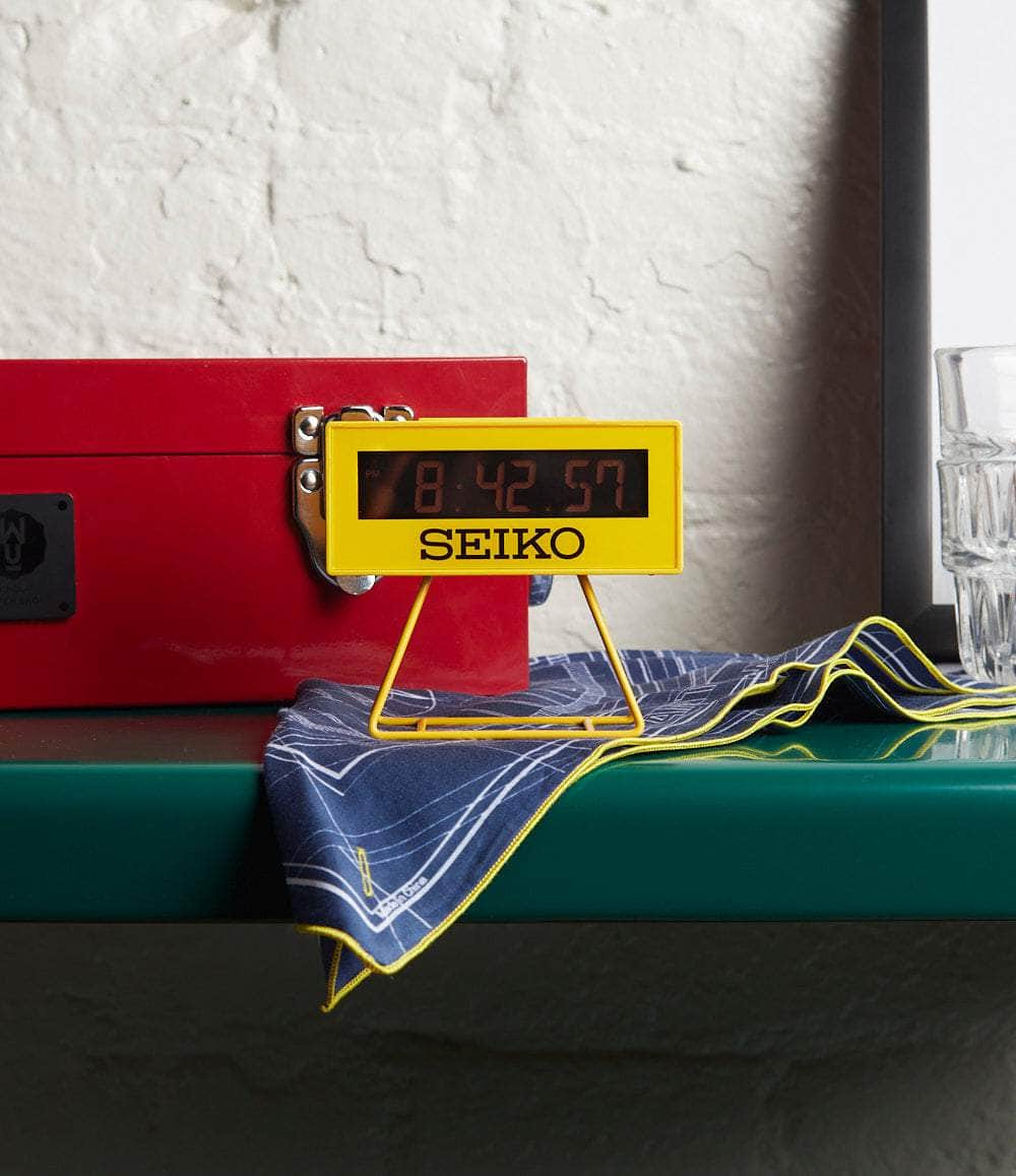Seiko Clock Yellow Victory Alarm Clock