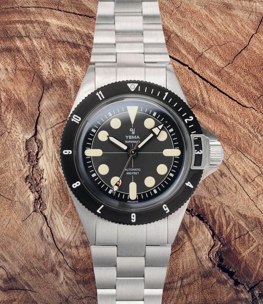 Yema Watch Default / Black Superman Maxi Dial LE